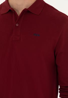 Erkek Bordo Basic Sweatshirt - 50276314011