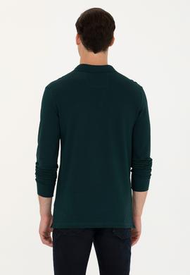 Erkek Koyu Yeşil Basic Sweatshirt - 50269403158