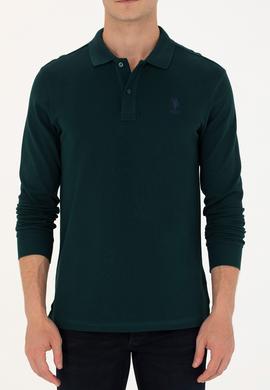 Erkek Koyu Yeşil Basic Sweatshirt - 50269403158