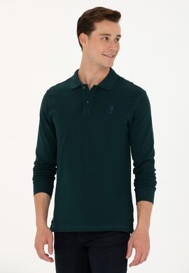 Erkek Koyu Yeşil Basic Sweatshirt - 50269403158