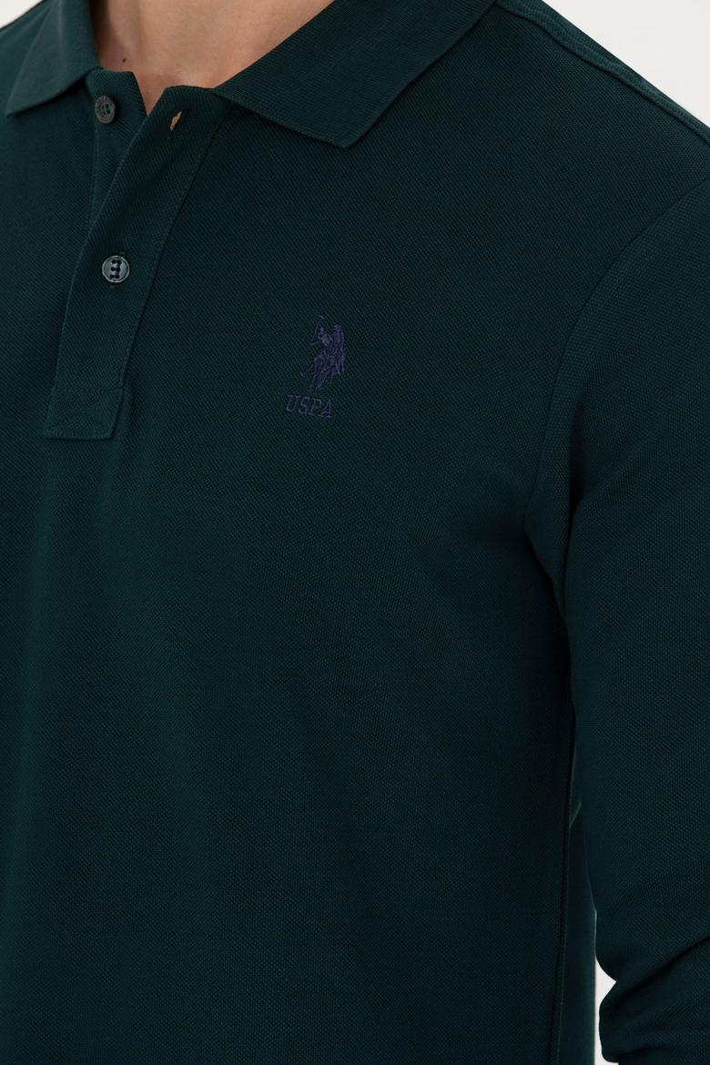 Erkek Koyu Yeşil Basic Sweatshirt - 50269403158