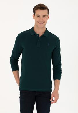 Erkek Koyu Yeşil Basic Sweatshirt - 50269403158