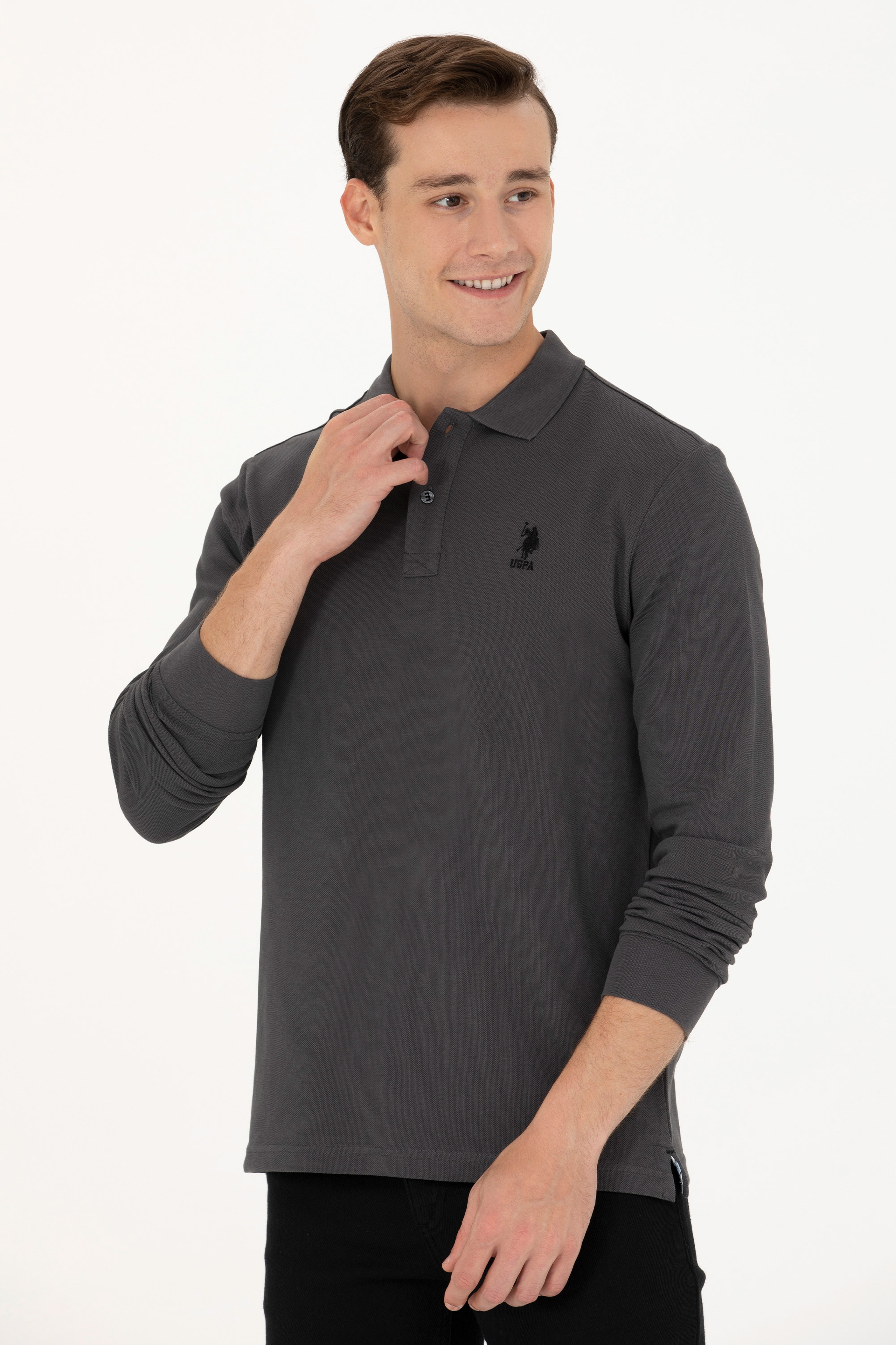 Erkek Antrasit Basic Sweatshirt