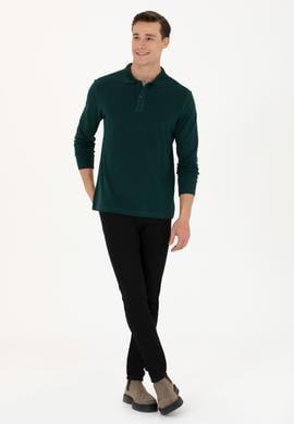 Erkek Koyu Yeşil Basic Sweatshirt - 50269405161