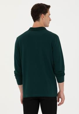 Erkek Koyu Yeşil Basic Sweatshirt - 50269405161