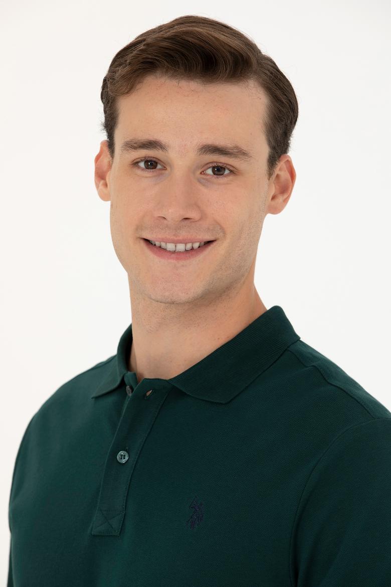 Erkek Koyu Yeşil Basic Sweatshirt - 50269405161