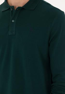 Erkek Koyu Yeşil Basic Sweatshirt - 50269405161