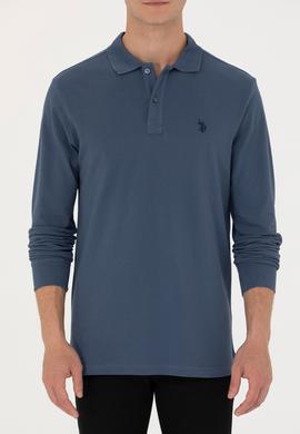 Erkek İndigo Basic Sweatshirt - 50269405176