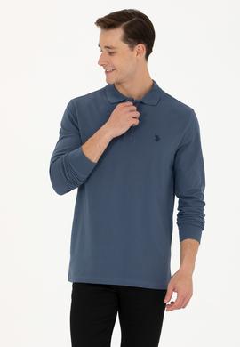 Erkek İndigo Basic Sweatshirt - 50269405176