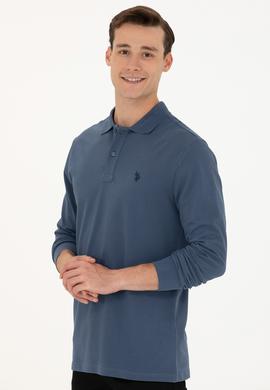 Erkek İndigo Basic Sweatshirt - 50269405176