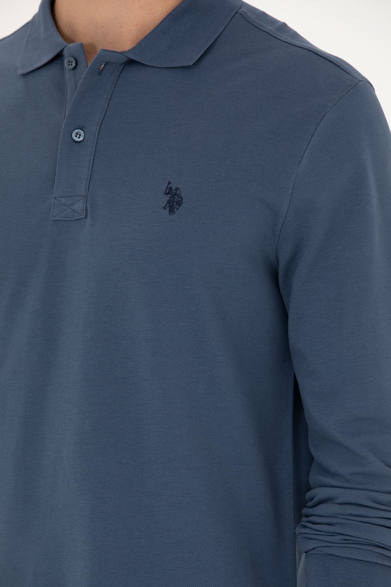 Erkek İndigo Basic Sweatshirt - 50269405176