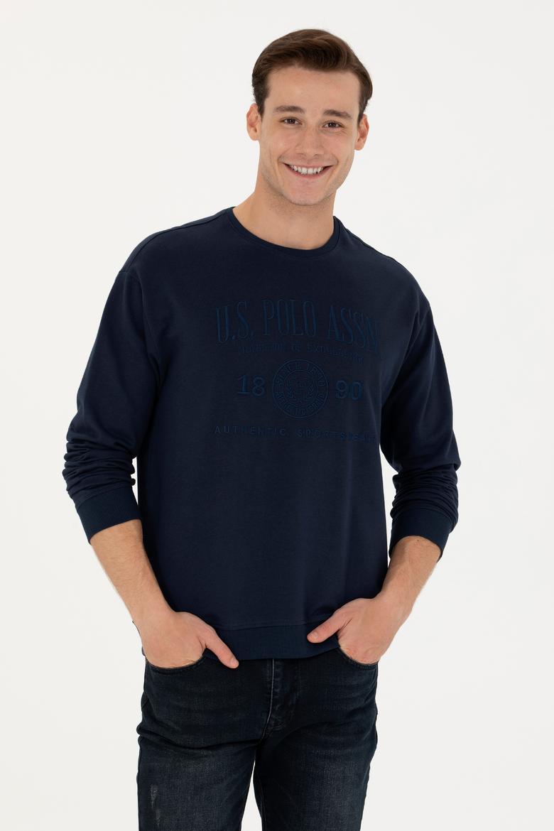 Erkek Lacivert Sweatshirt