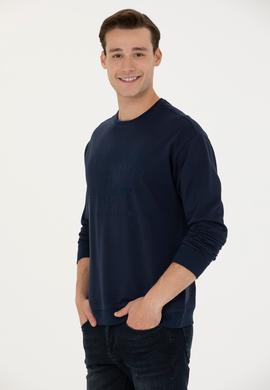 Erkek Lacivert Sweatshirt - 50270746021