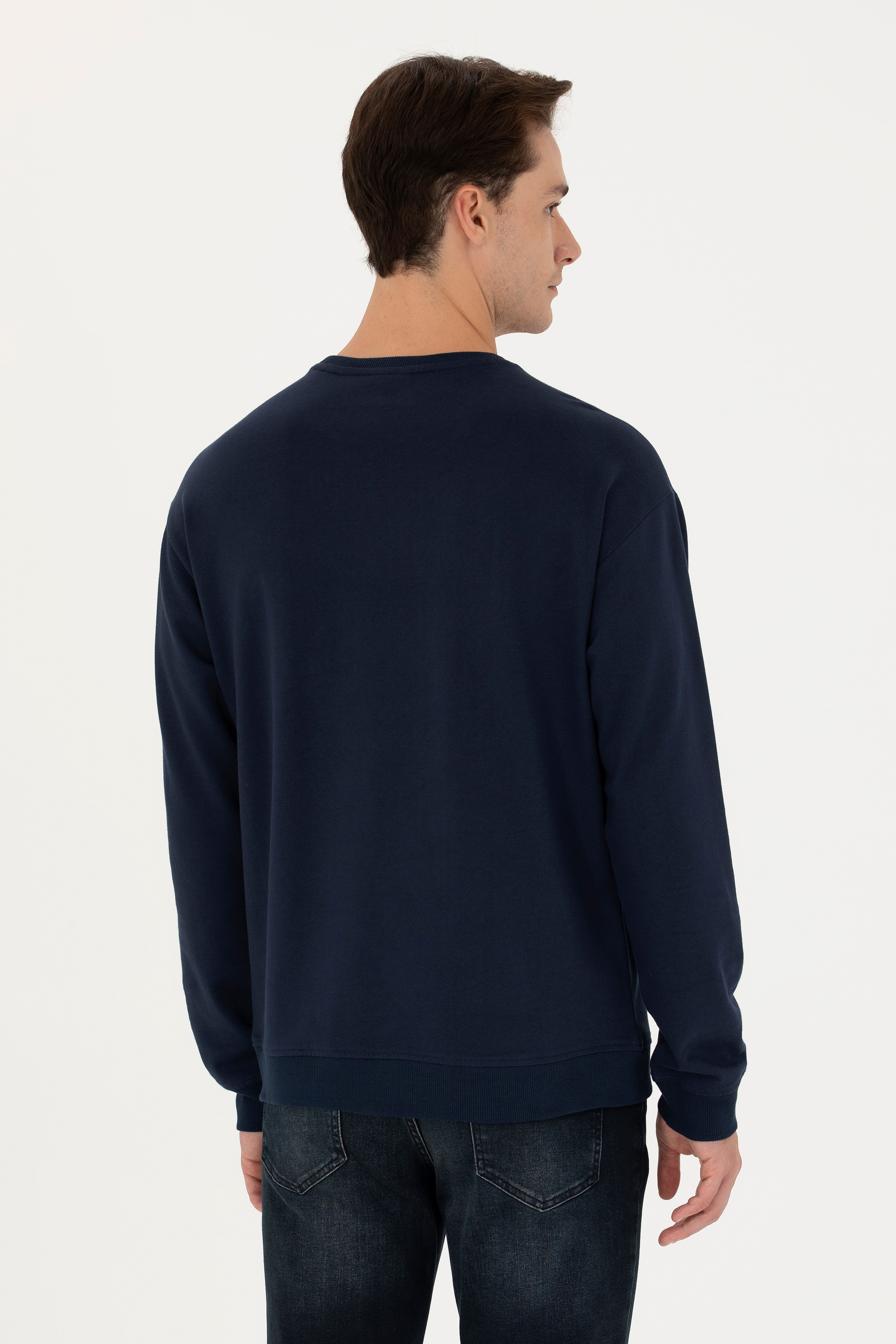 Erkek Lacivert Sweatshirt