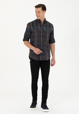 Erkek Antrasit Uzun Kollu Gömlek - 50272751001