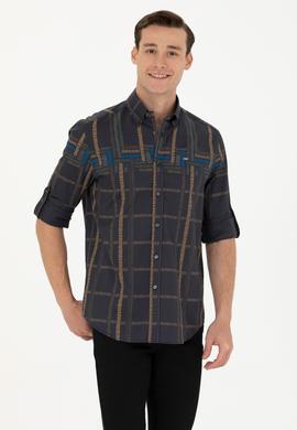 Erkek Antrasit Uzun Kollu Gömlek - 50272751001