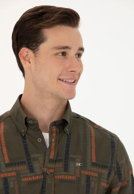 Erkek Haki Uzun Kollu Gömlek - 50272751010