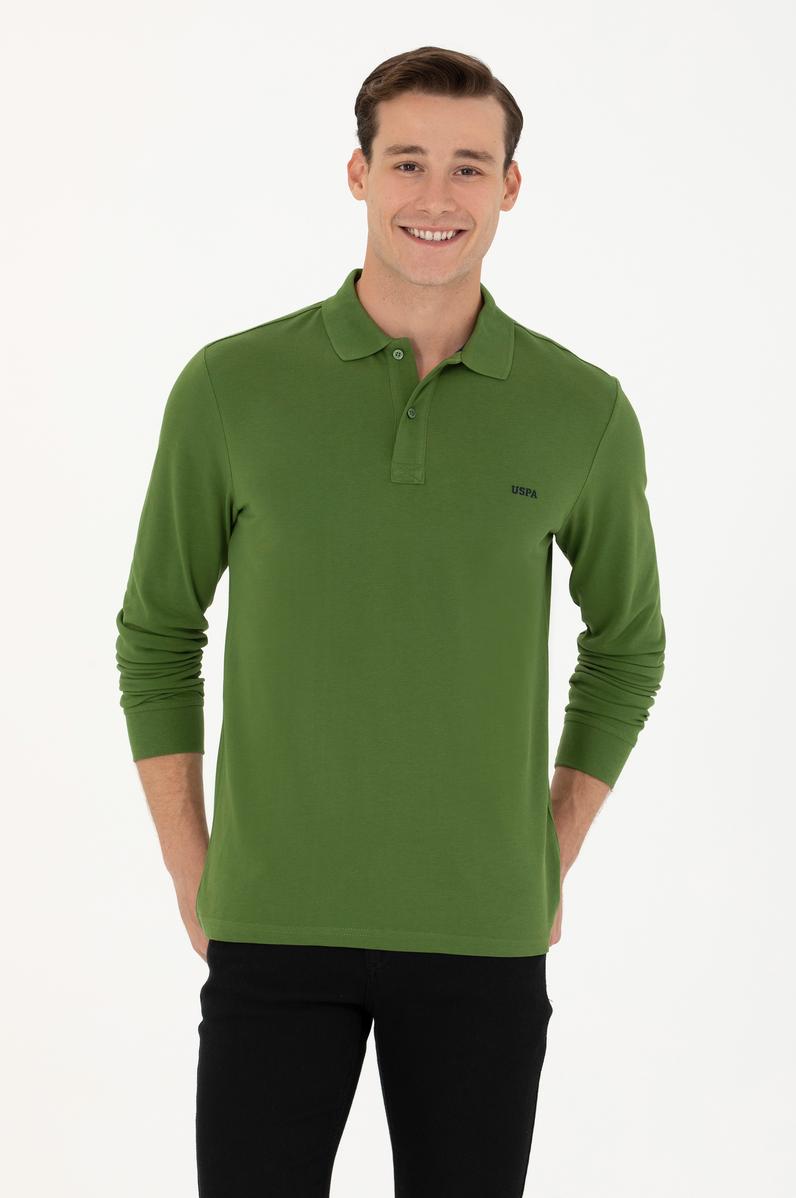 Erkek Yeşil Basic Sweatshirt