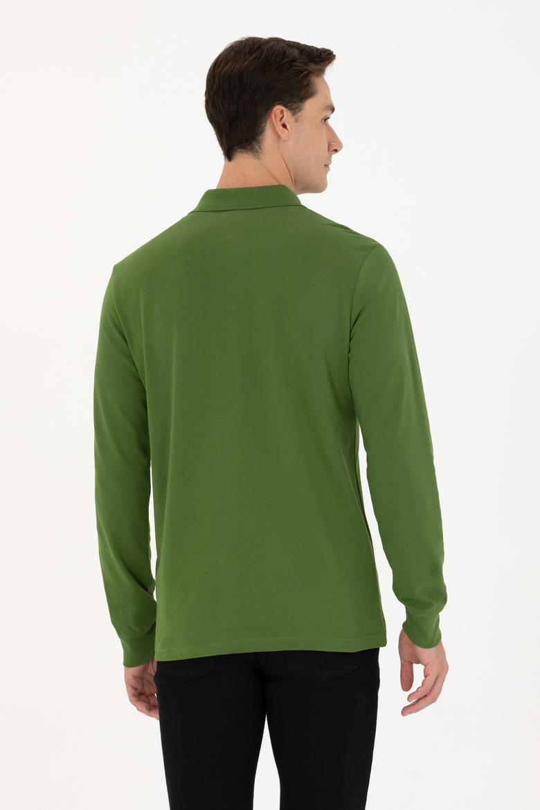 Erkek Yeşil Basic Sweatshirt - 50276314051