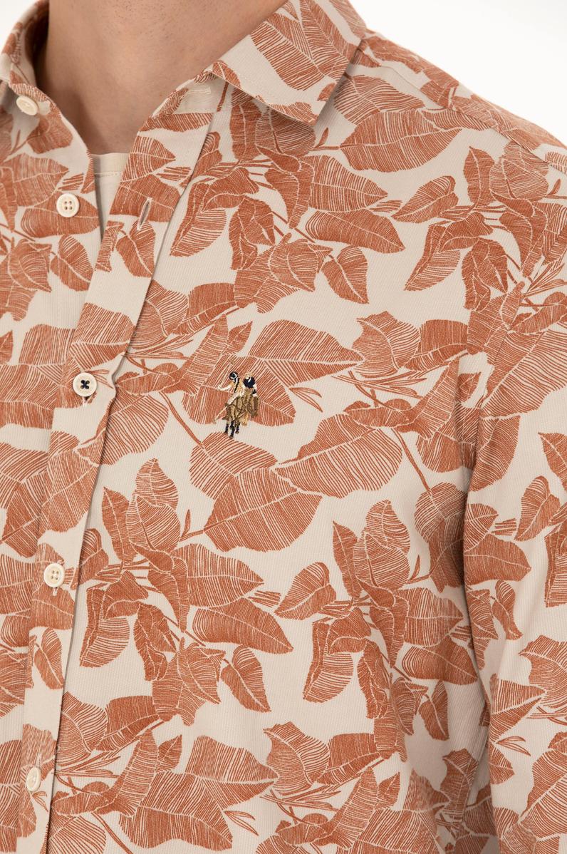 Erkek Taş Uzun Kollu Gömlek