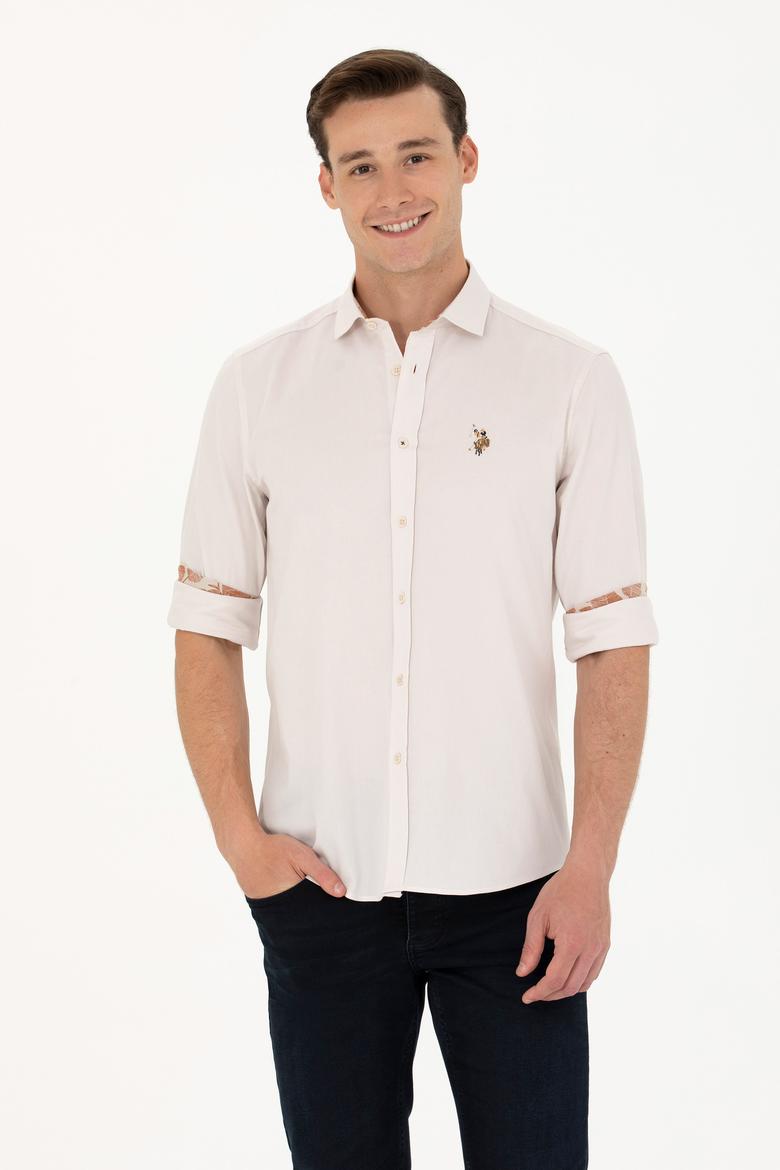 Erkek Taş Uzun Kollu Gömlek