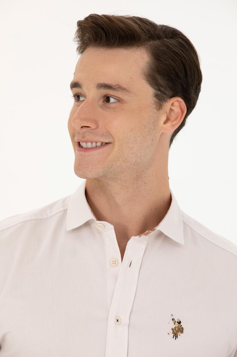 Erkek Taş Uzun Kollu Gömlek