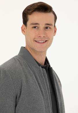 Erkek Antrasit Kaşe Mont - 50270020002