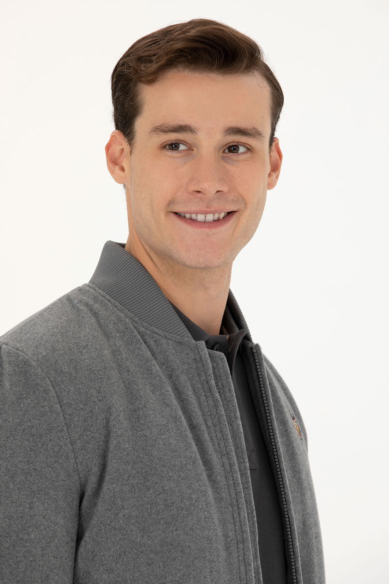 Erkek Antrasit Kaşe Mont - 50270020002