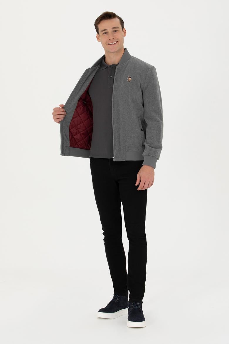 Erkek Antrasit Kaşe Mont - 50270020002