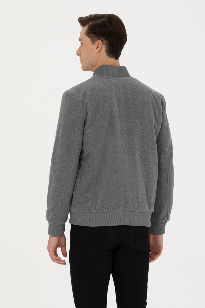 Erkek Antrasit Kaşe Mont - 50270020002