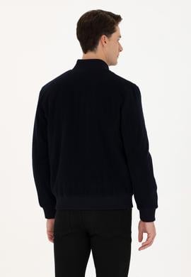 Erkek Lacivert Kaşe Mont - 50270020022