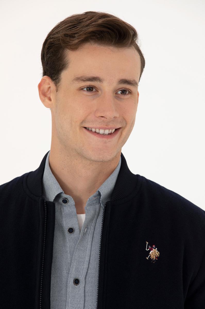 Erkek Lacivert Kaşe Mont