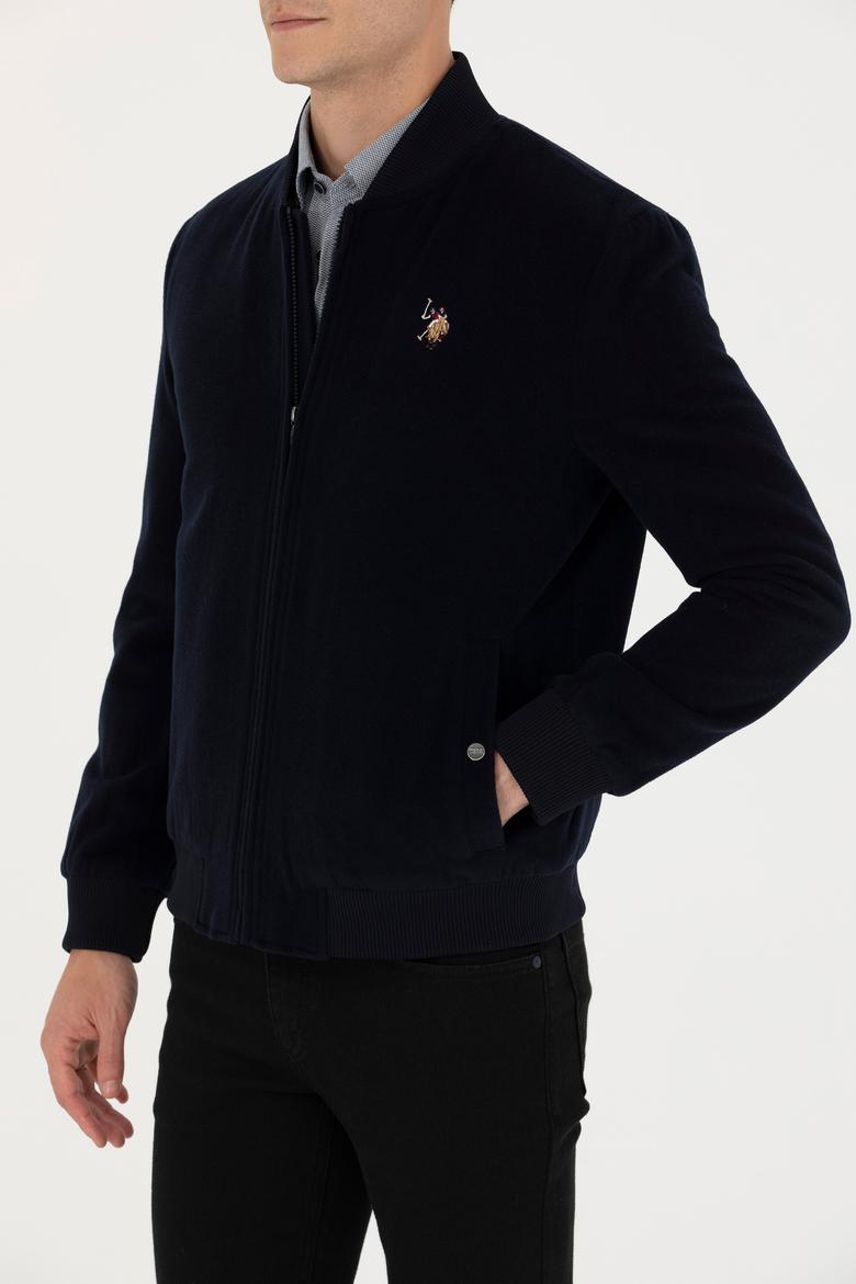 Erkek Lacivert Kaşe Mont - 50270020022