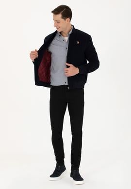 Erkek Lacivert Kaşe Mont - 50270020022