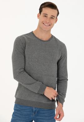 Erkek Antrasit Melanj Sweatshirt - 50270803043