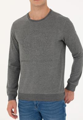 Erkek Antrasit Melanj Sweatshirt - 50270803043