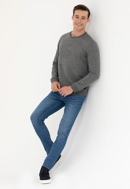 Erkek Antrasit Melanj Sweatshirt - 50270803043