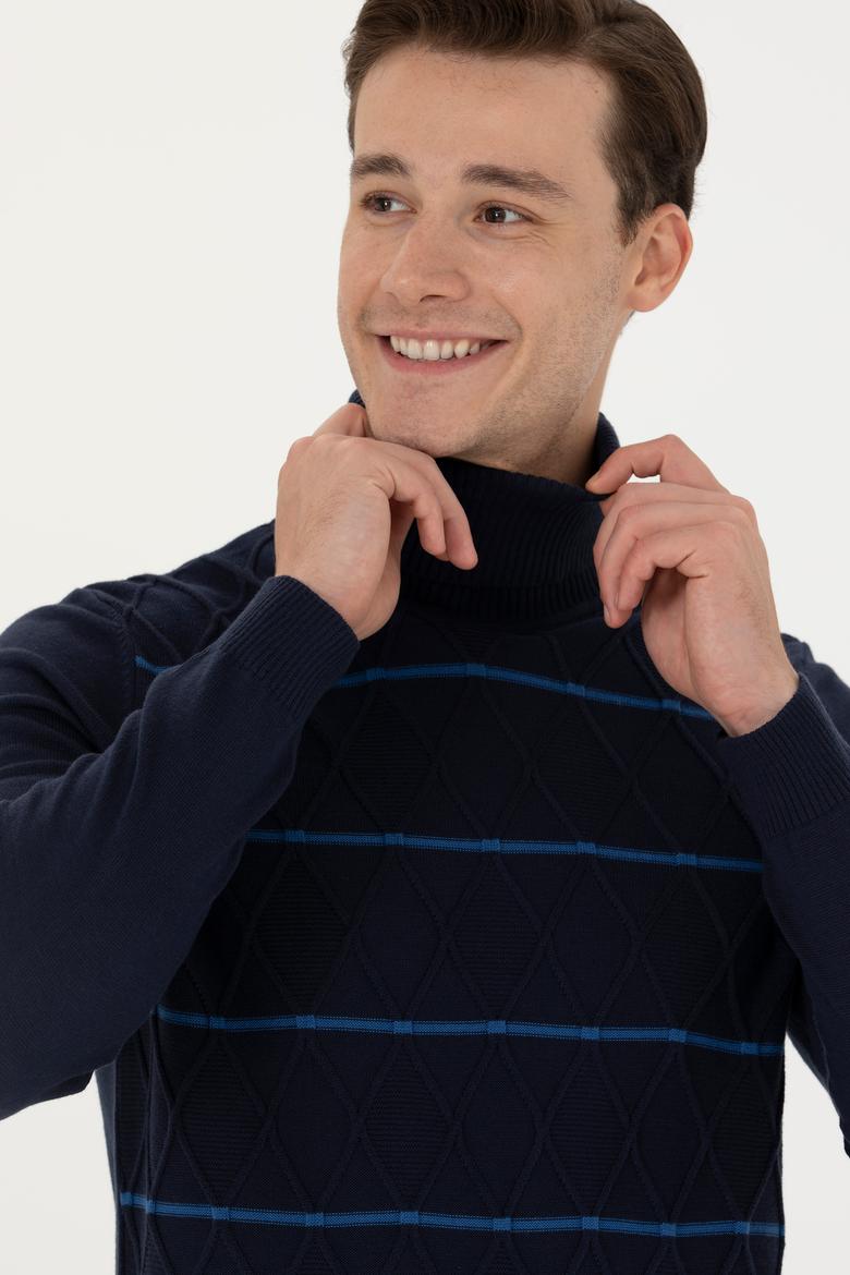 Erkek Lacivert Kazak - 50272125001