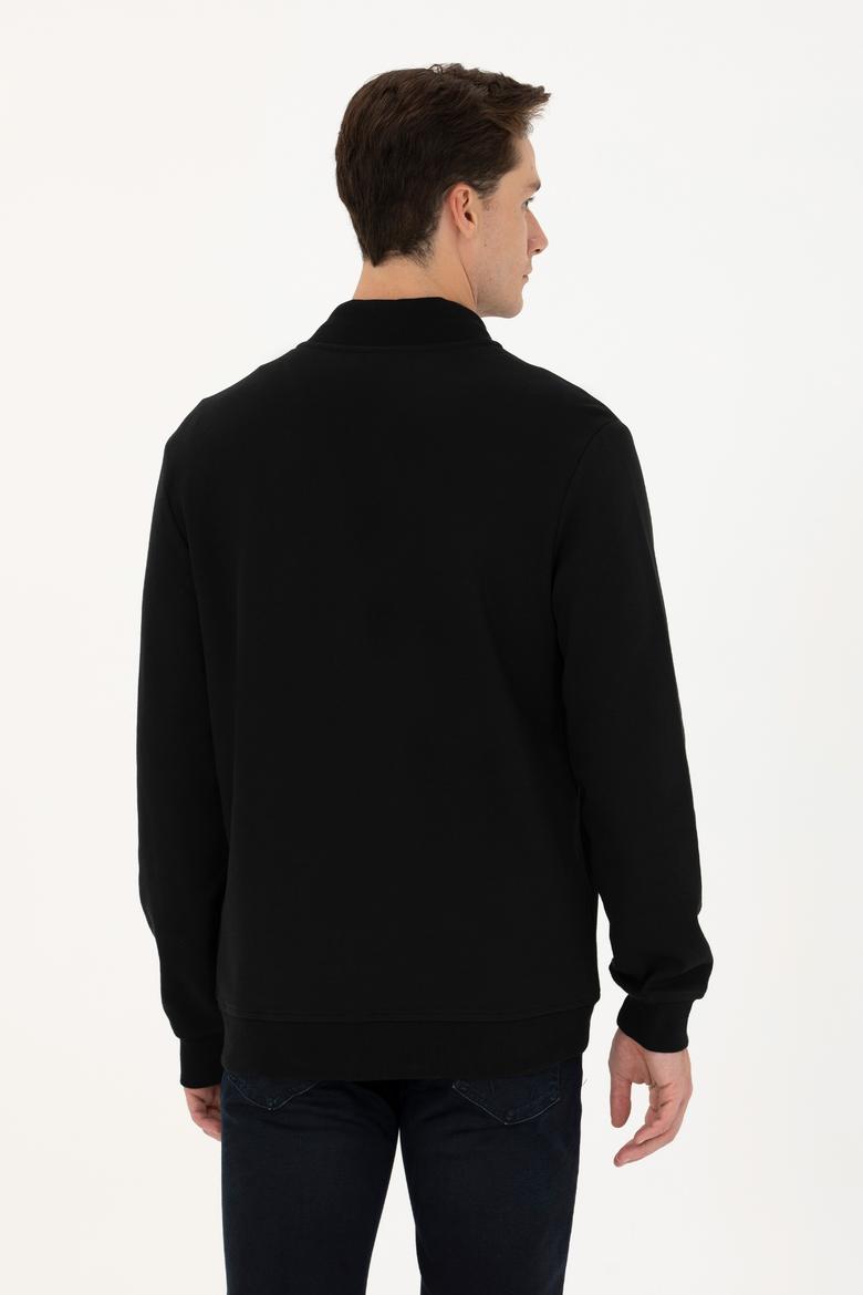 Erkek Siyah Örme Hırka - 50274010026