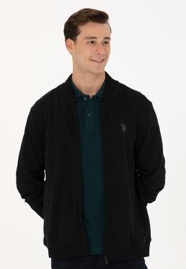 Erkek Siyah Örme Hırka - 50274010026