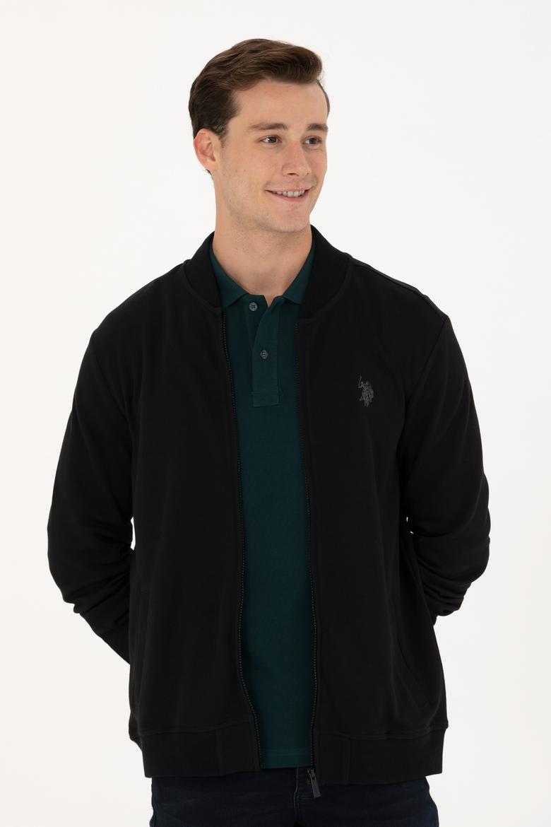 Erkek Siyah Örme Hırka - 50274010026