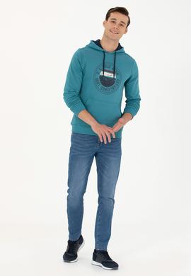 Erkek Petrol Sweatshirt - 50277896011