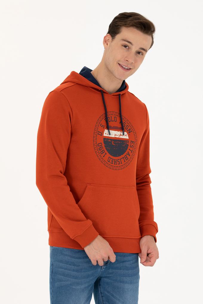 Erkek Kiremit Sweatshirt
