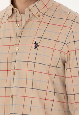 Erkek Ekoseli Kum Gömlek - 50279460003