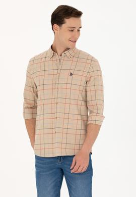 Erkek Ekoseli Kum Gömlek - 50279460003