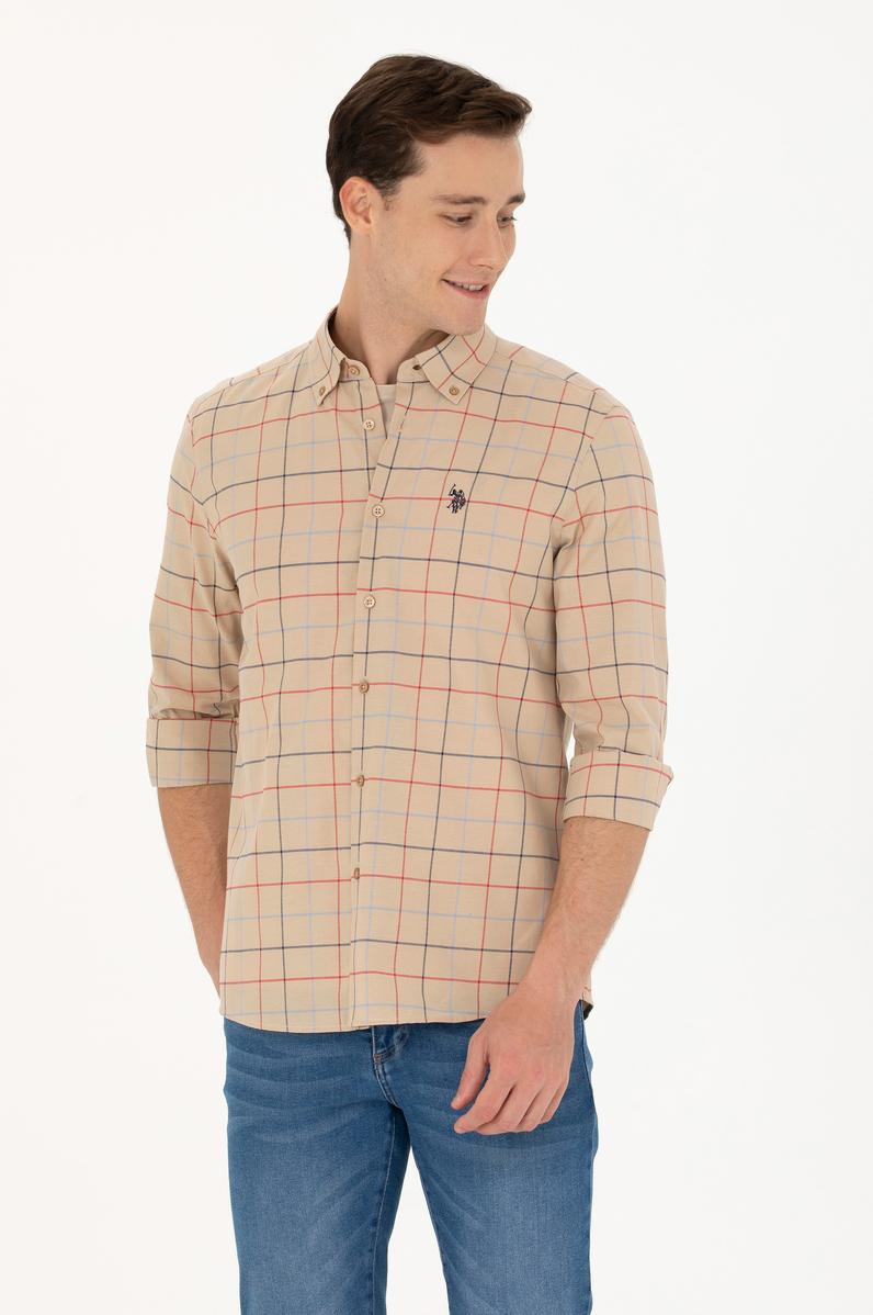 Erkek Ekoseli Kum Gömlek