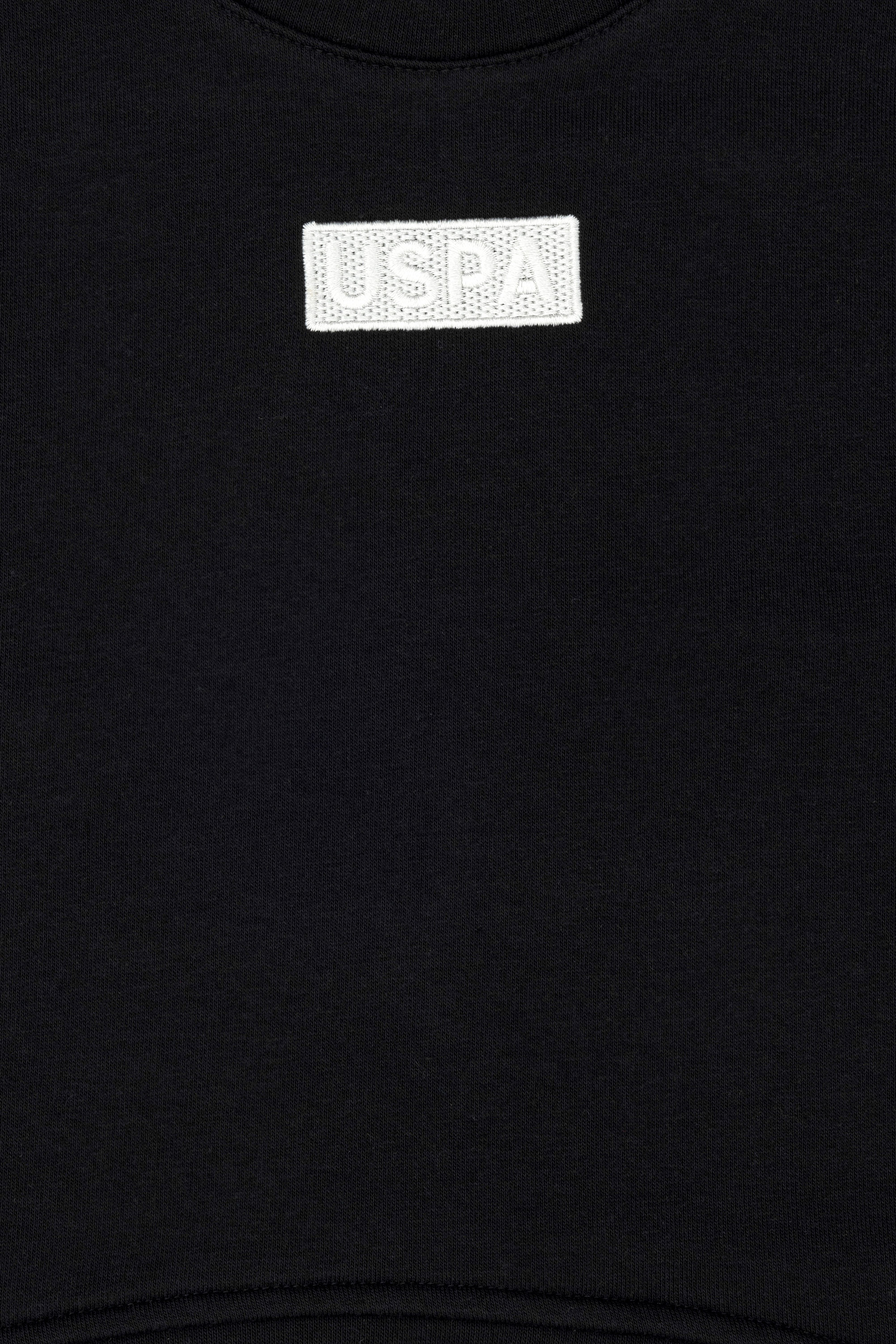 Kız Çocuk Siyah Basic Bisiklet Yaka Sweatshirt - Image 5