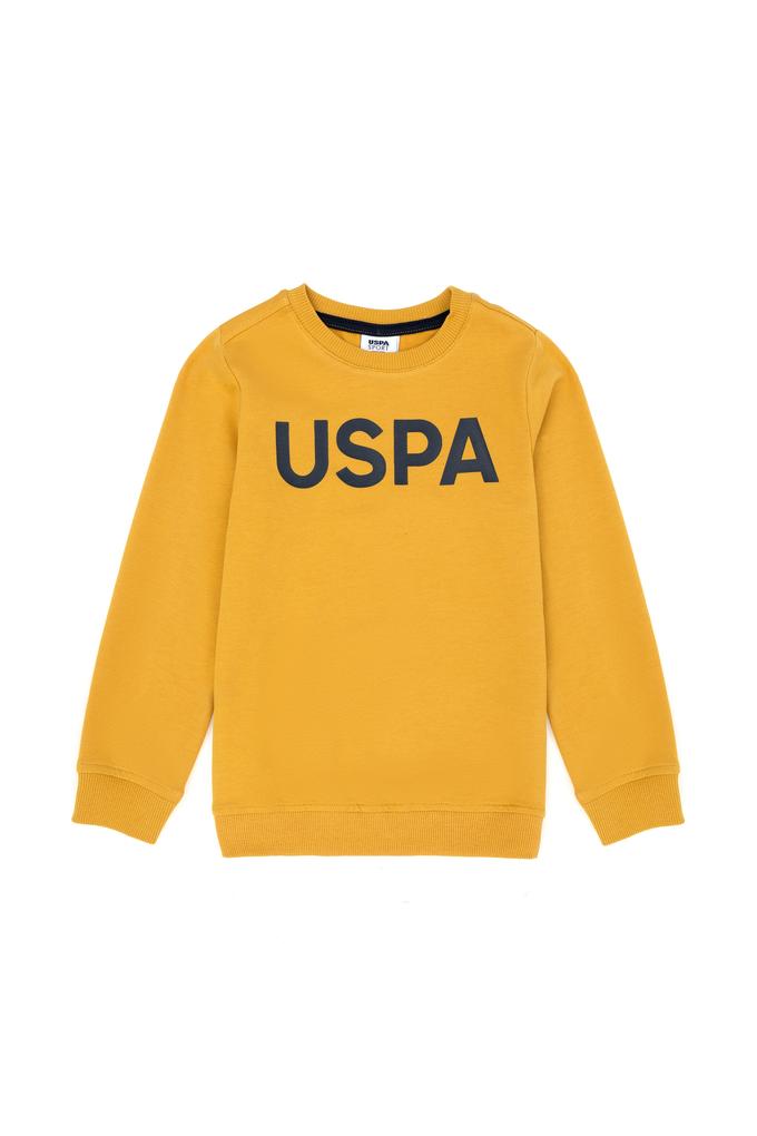 Erkek Bebek Hardal Basic Sweatshirt