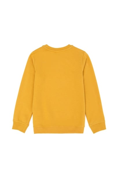 Erkek Bebek Hardal Basic Sweatshirt