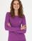 Kadın Violet Bisiklet Yaka Basic Kazak